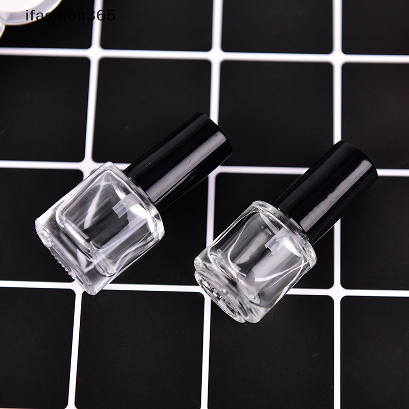1 Lọ Thủy Tinh Rỗng Trong Suốt 5ml Đựng Sơn Móng Tay Có Nắp Cọ Tiện Dụng ifashion365