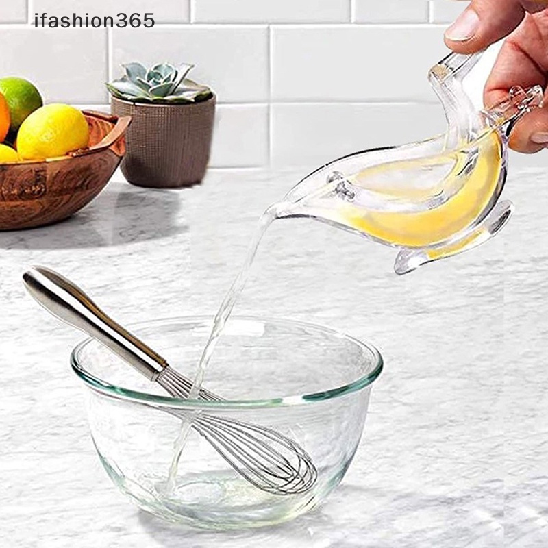 [ifashion365] Kẹp Ép Nước Chanh / Cam Bằng Nhựa ABS Trong Suốt Thiết Kế Hiện Đại Cho Nhà Bếp