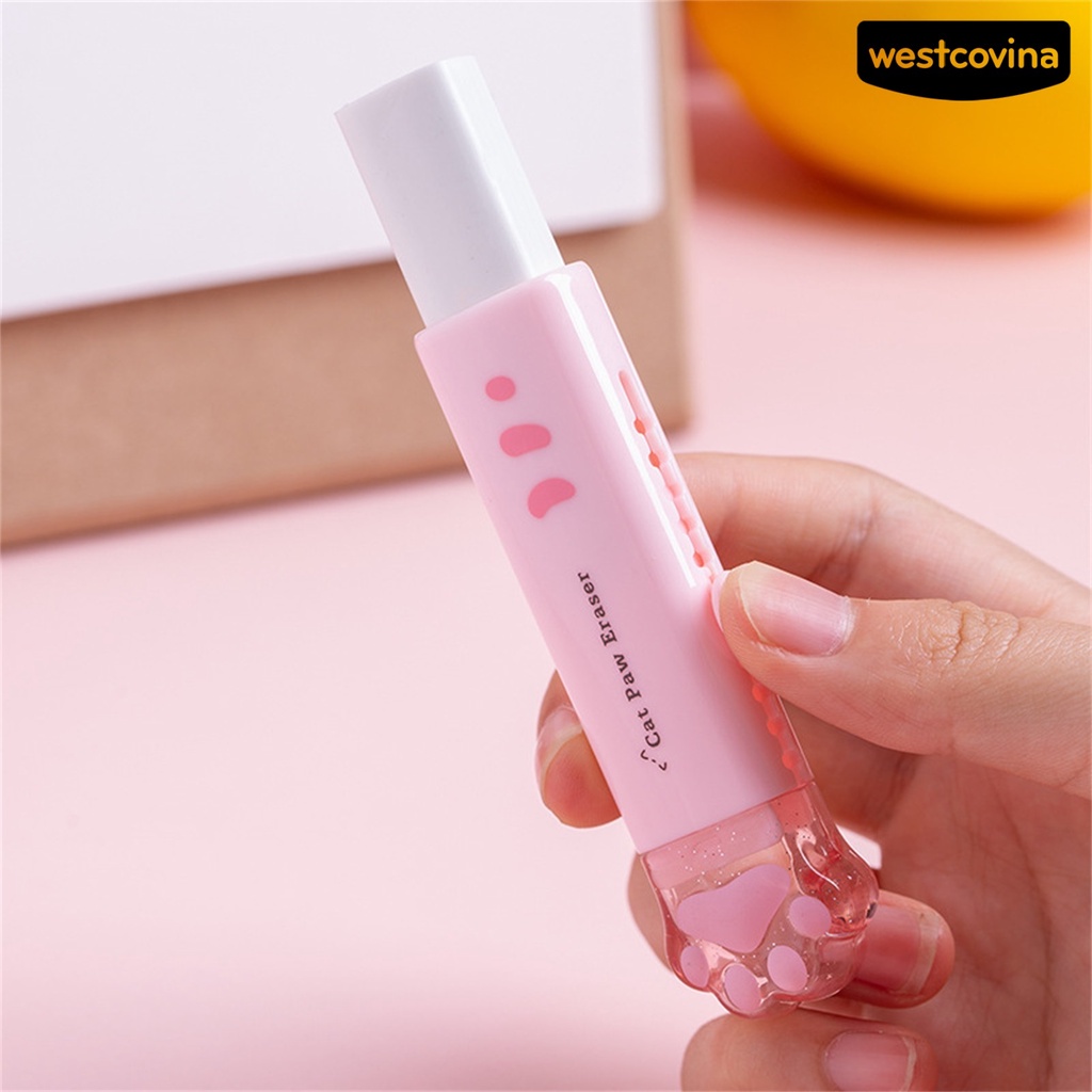 [COD]♪Gôm Tẩy Hình Dấu Chân Mèo Dễ Thương Tiện Dụng Cho Trường Học