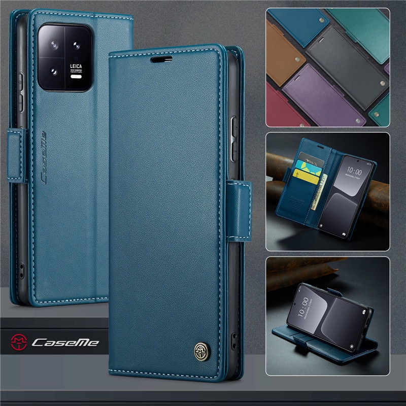 Bao Da Điện Thoại Dạng Ví Sang Trọng Dành Cho Xiaomi 13 Pro Lite 12 12t 11t Poco X5 Pro 12s 12x Ốp