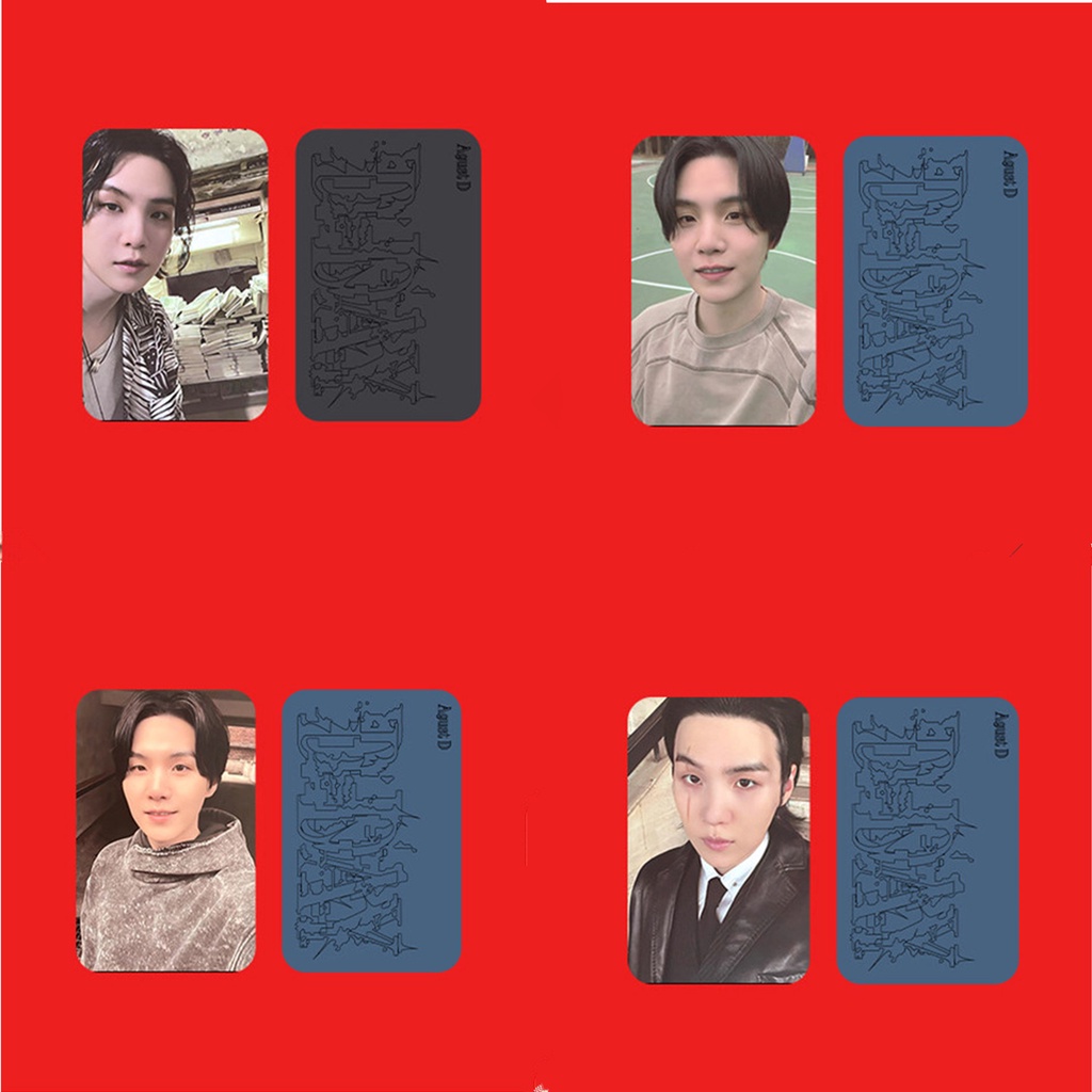 Set 4 Tấm Ảnh Lomo Card Nhóm Nhạc Kpop SUGA