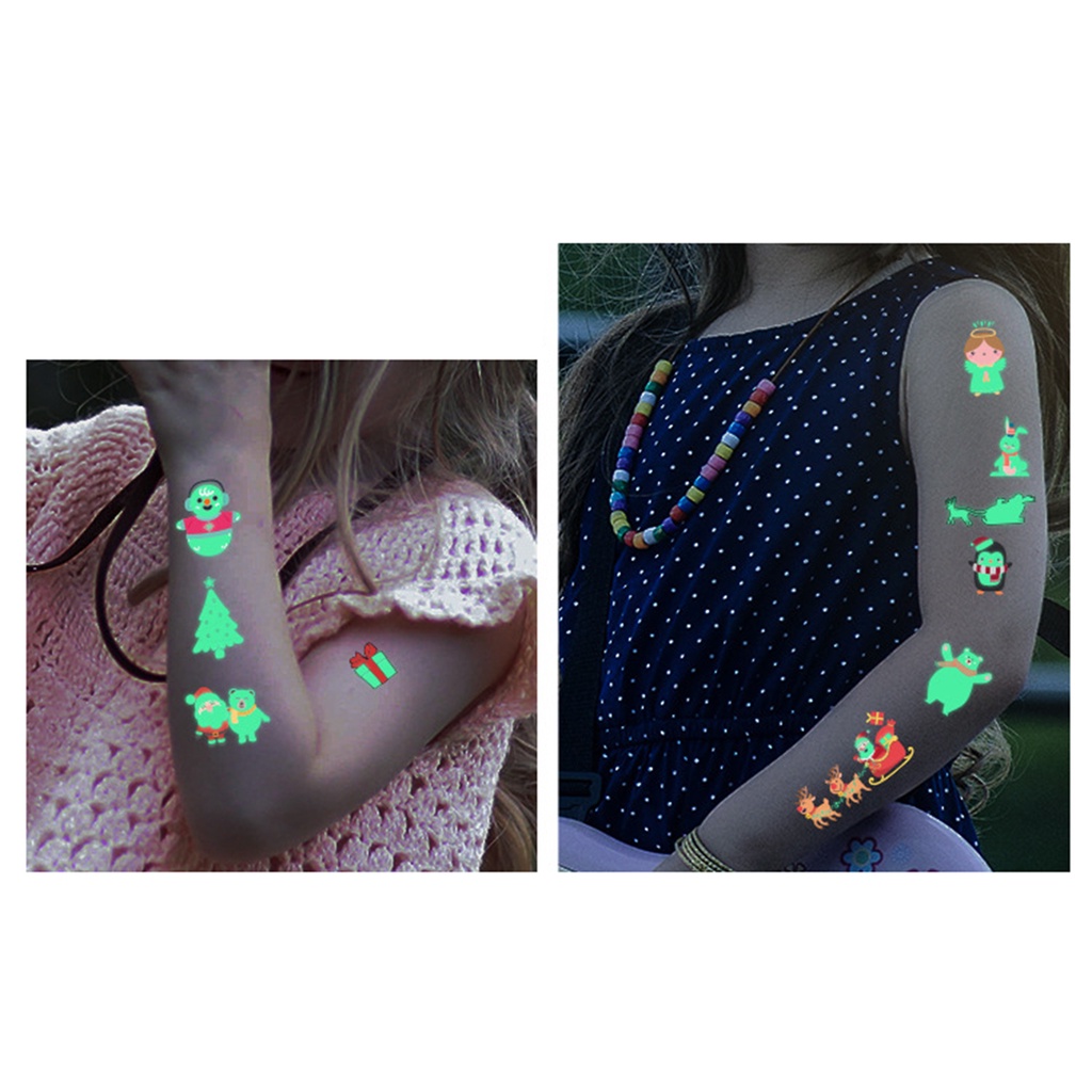 Miếng Dán Hình Xăm Tạm Thời Họa Tiết Hoạt Hình Dễ Thương Bắt Mắt