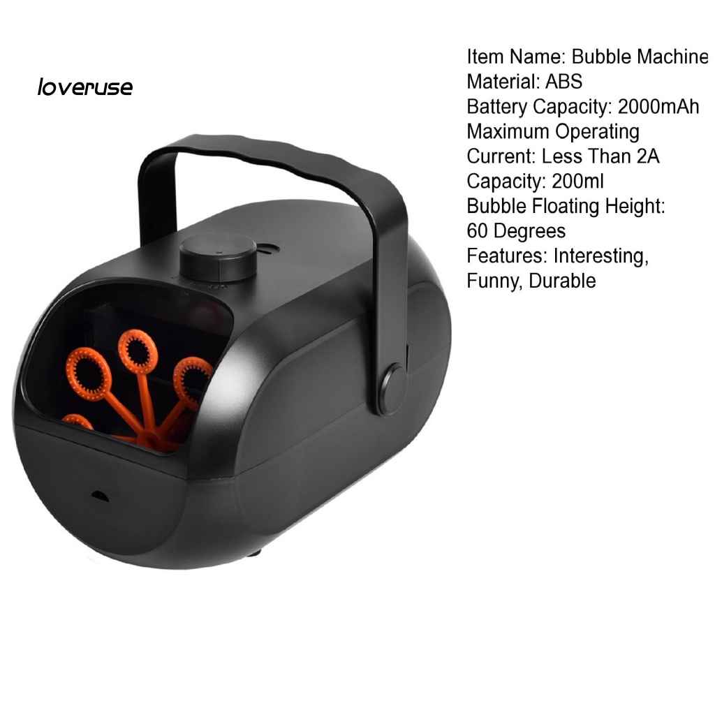 1 Bộ Đồ Chơi Thổi Bong Bóng Tự Động Bằng ABS