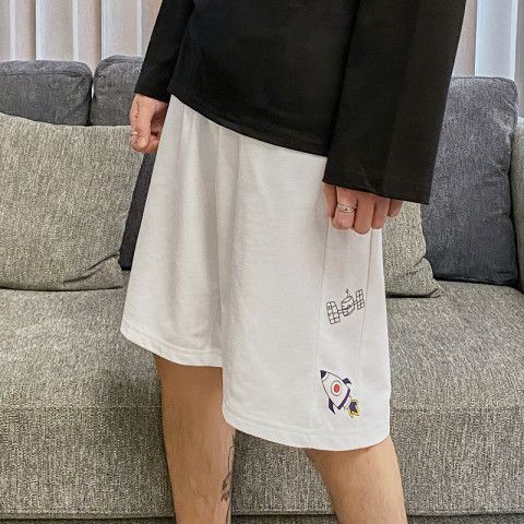 Quần Short Thể Thao Ống Rộng Thời Trang Mùa Hè 2023 Phong Cách Hàn Quốc Cho Nam