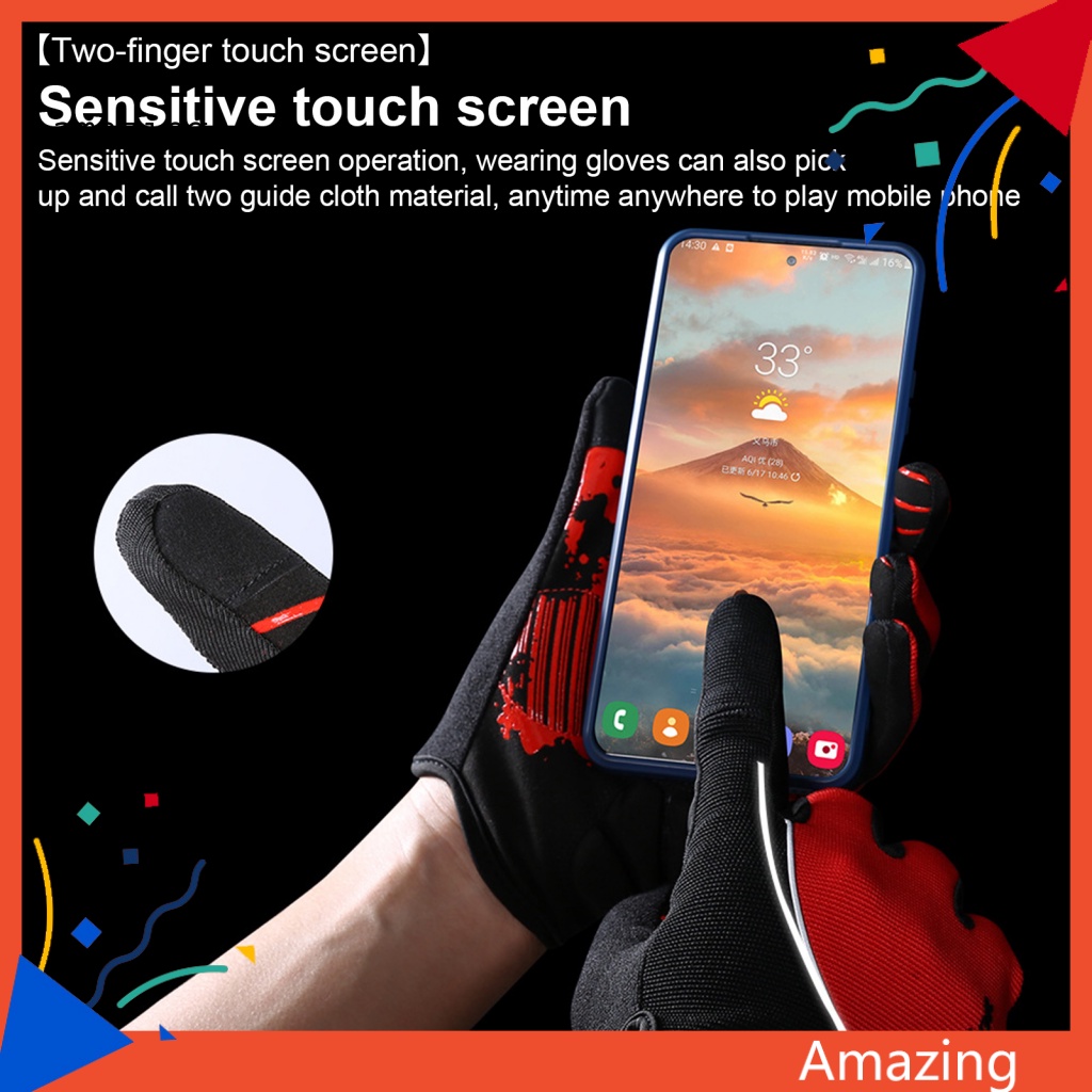 1 Đôi Găng Tay Dài Chống Trượt Chống Ẩm Dùng Lái Xe Thể Thao