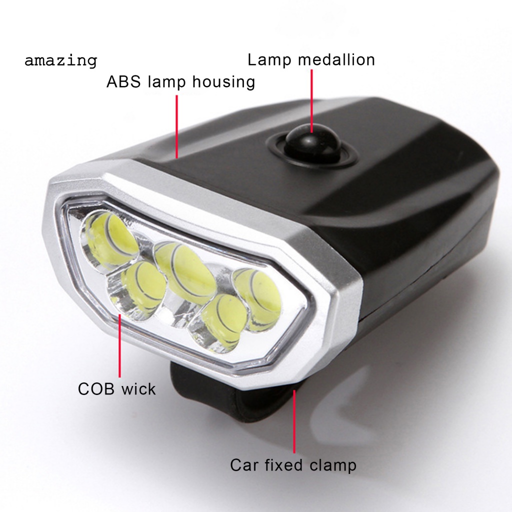 Đèn Pha 1200mAh 4 Chế Độ Kèm Sạc USB Tiện Dụng Cho Xe Đạp Leo Núi