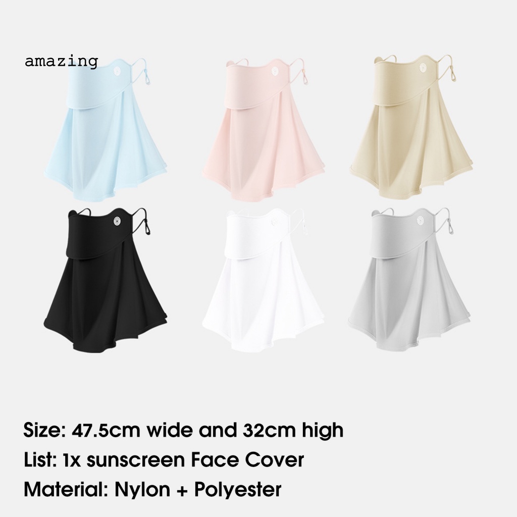 [AM] Khăn Choàng Cổ Bandana Vải Lụa Lạnh Che Phủ Tai Dùng Khi Leo Núi