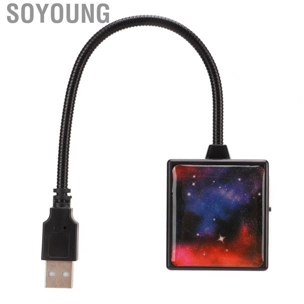Soyoung USB Star Projector  Room Decoration Car Ceiling Lights 3 Colors Romantic  for Auto Bedroom Party