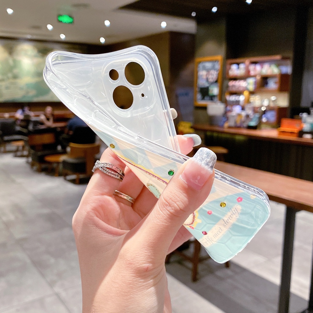 Ốp Điện Thoại TPU Chống Sốc Họa Tiết Hoa Tulip Cho IPhone 14 13 12 11 Pro MAX 14 PLUS X XR XS MAX