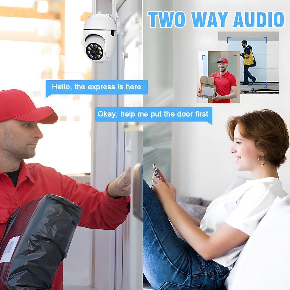 Camera Thông Minh Ngoài Trời 5G Wifi Hd 1080P CCTV Tốc Độ Cao Ip Ai Dome Line