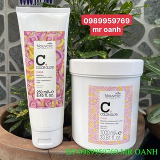 Hấp dầu siêu dưỡng và giữ màu tóc nhuộm Color Glow Mask Nouvelle 1000ml