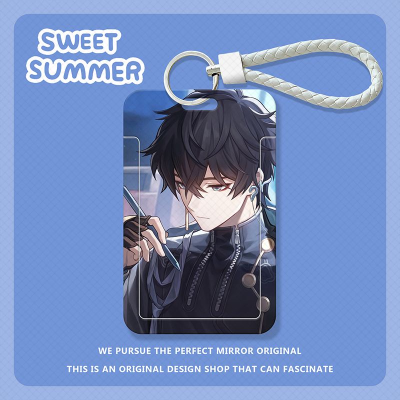 Honkai: Star Rail Student Slider Card Holder Meal Card Bus Card ID Card Protective Case Access Card Campus