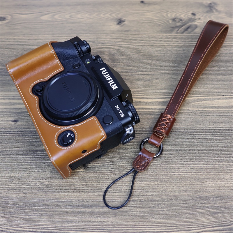 Dây Đeo Tay Bằng Da Thật Cho Máy Ảnh Fuji xh2 Xt5 Nikon z30 Zfc