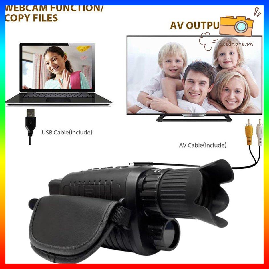 Kính thiên văn kỹ thuật số 2K Xem video ban đêm hồng ngoại Máy ảnh USB có thể sạc lại