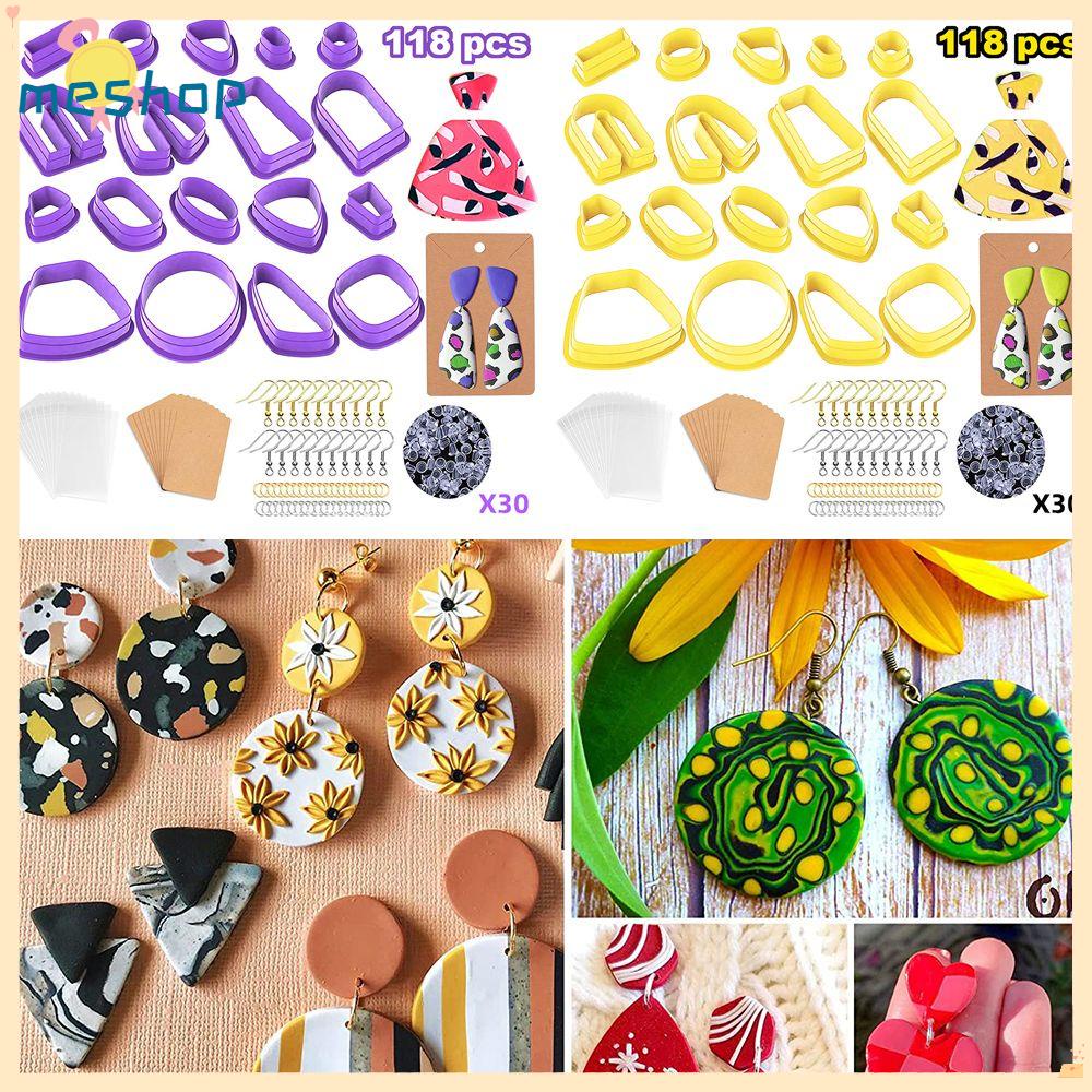 Set 118 Khuôn Cắt Đất Sét Polymer Bằng Nhựa Dùng Làm Bông Tai / Trang Sức