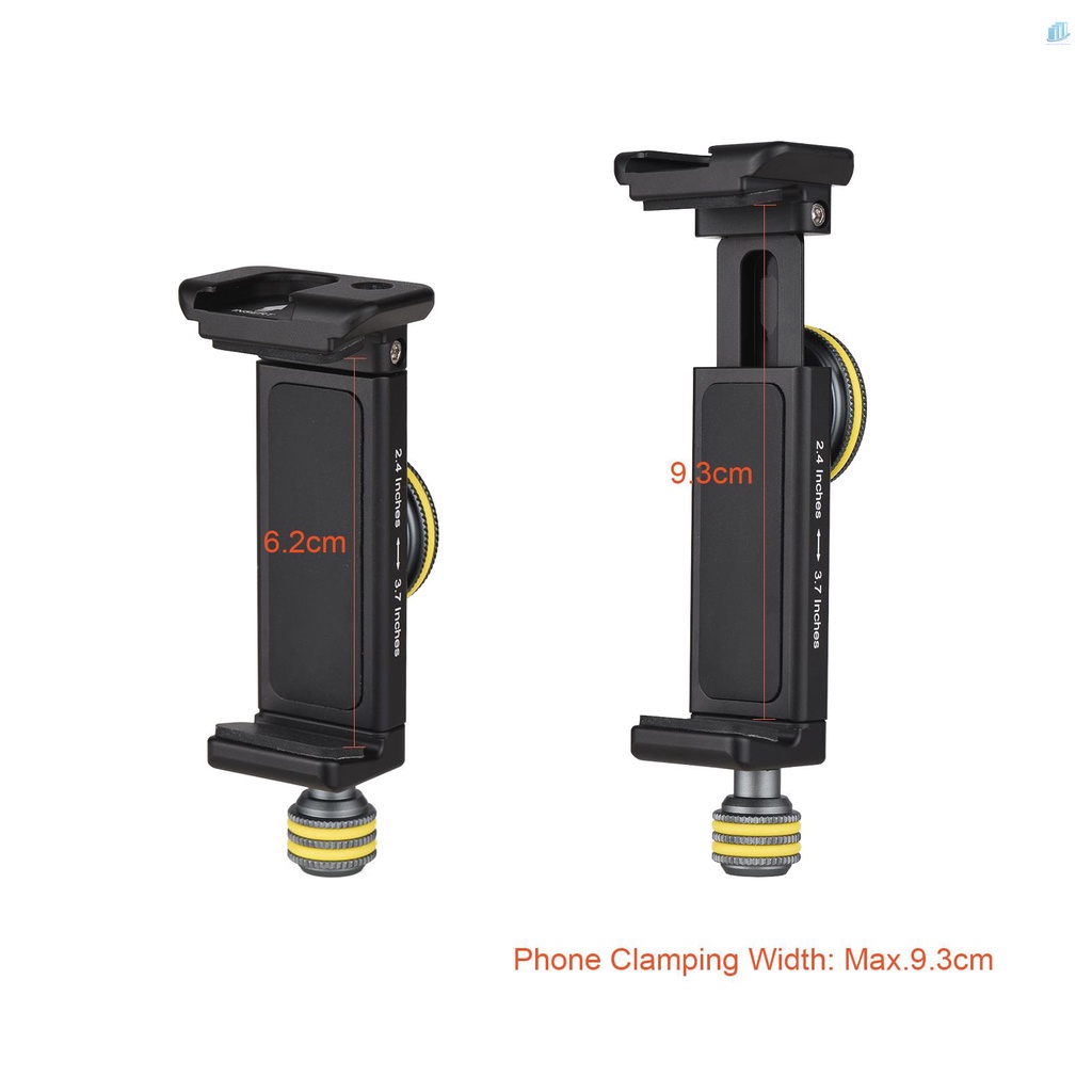 ANDOER Kẹp Giữ Điện Thoại Thông Minh / Máy Ảnh 1 / 4-inch Tiêu Chuẩn Arca Swiss Gắn Giá Ba Chân