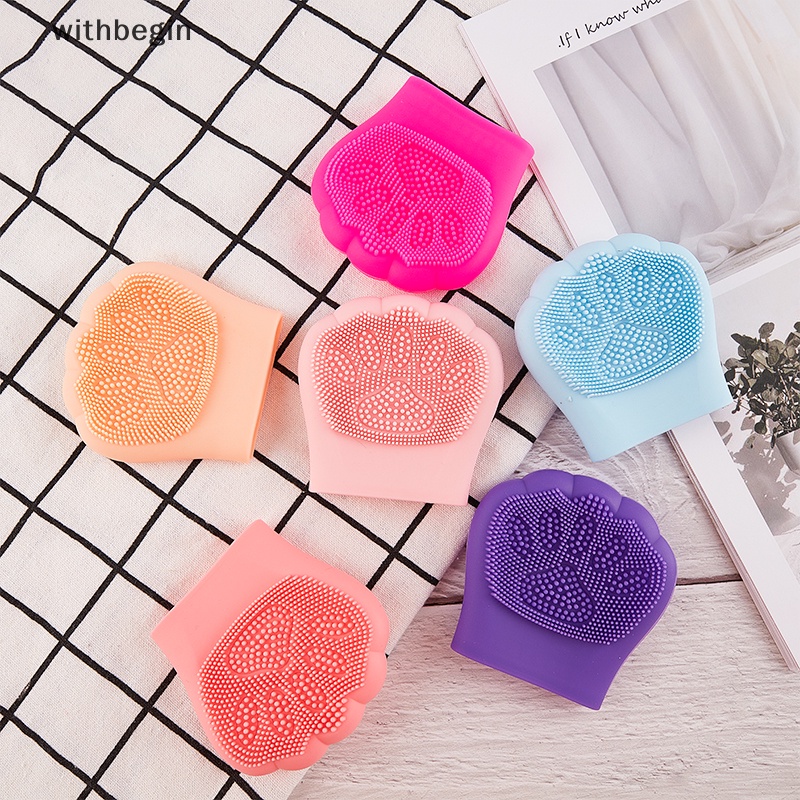 Cọ Rửa Mặt Silicone Làm Sạch Lỗ Chân Lông Thiết Kế Hình Mèo Dễ Thương