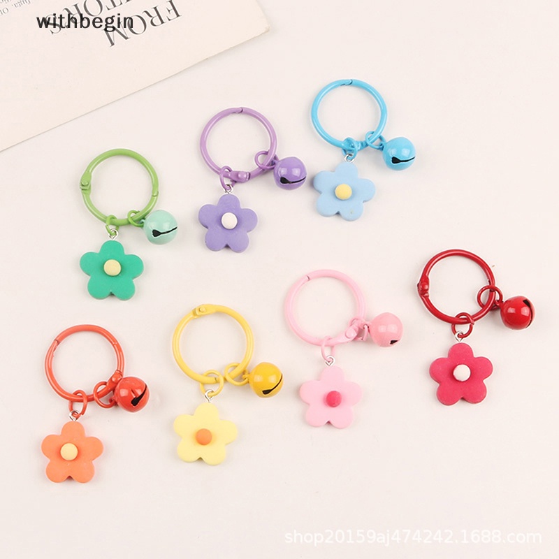 1 Móc Khóa Resin Thủ Công Hình Hoa Nhiều Màu Dễ Thương