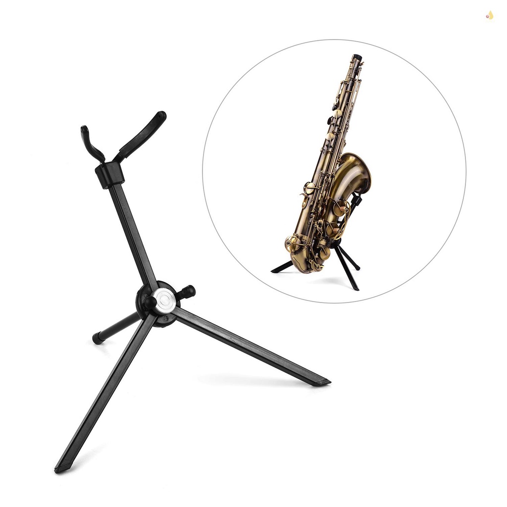 Giá Đỡ Kèn Saxophone Bằng Thép Không Gỉ Có Thể Gấp Gọn Kèm Túi Đựng Tiện Lợi