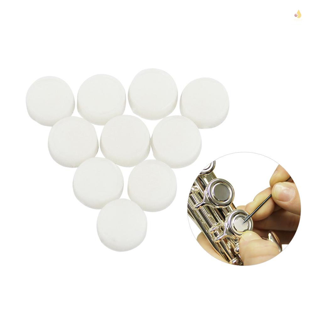 Set 10 Miếng Cao Su Mềm Bọc Đầu Ống Sáo Mở Lỗ Hở Tiện Dụng