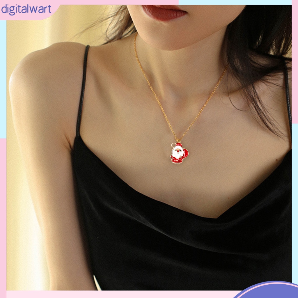 Vòng Cổ Trang Trí Chủ Đề Giáng Sinh Lấp Lánh Dễ Phối Đồ Cho Nữ