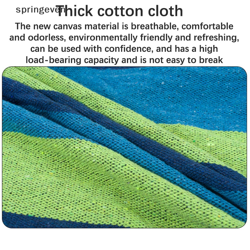 Võng Đơn / Đôi Bằng Vải Bạt Dày Bền Bỉ Kèm Túi Đựng Dùng Khi Đi Cắm Trại