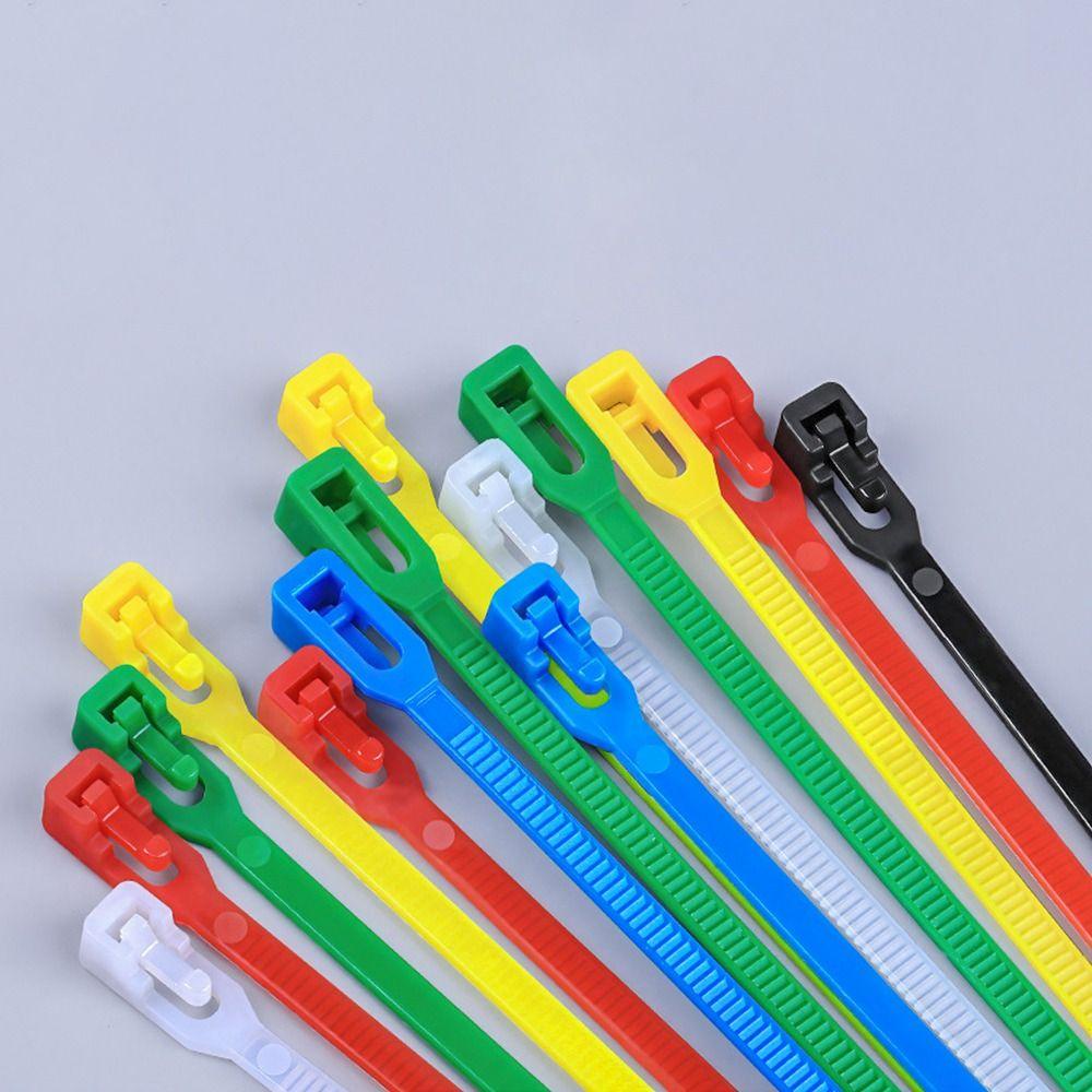 KUNHEV Set 100 Dây Nhựa Buộc Dây Cáp Khóa Kéo Chuyên Dụng