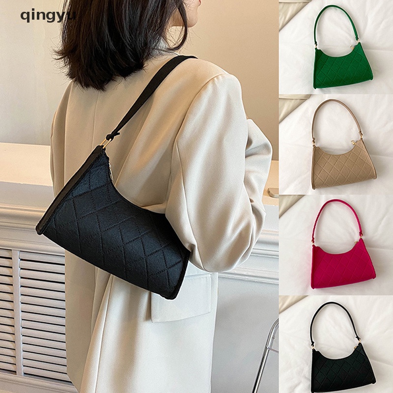 Qingyu 1 Túi Xách Đeo Dưới Cánh Tay / Đeo Vai / Đựng Tiền Xu / Mỹ Phẩm Thời Trang Cho Nữ
