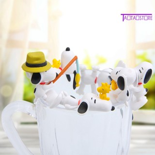 Set 7 mô hình nhân vật snoopy dễ thương dùng trang trí