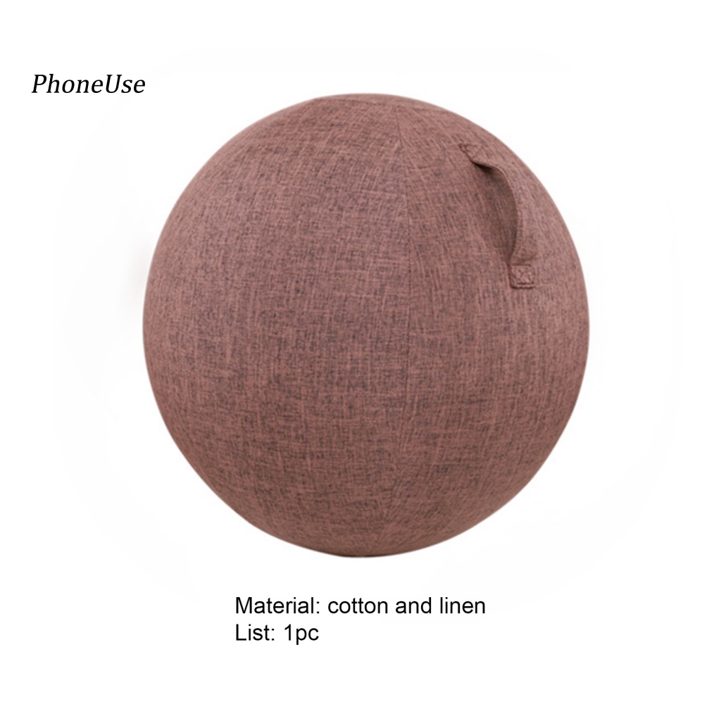 Pu Vỏ Bọc Bóng Tập Yoga Bằng Cotton Dệt Kim Chống Trượt / Bụi Bẩn Tiện Dụng Cho Gia Đình