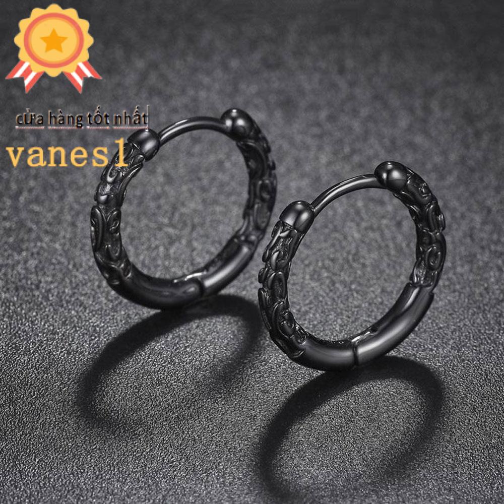 Khuyên Tai VANES1 Tròn Tối Giản Sáng Tạo Cho Nam Và Nữ|Bông Tai Mạ BạC DạNg KẹP TiệN DụNg