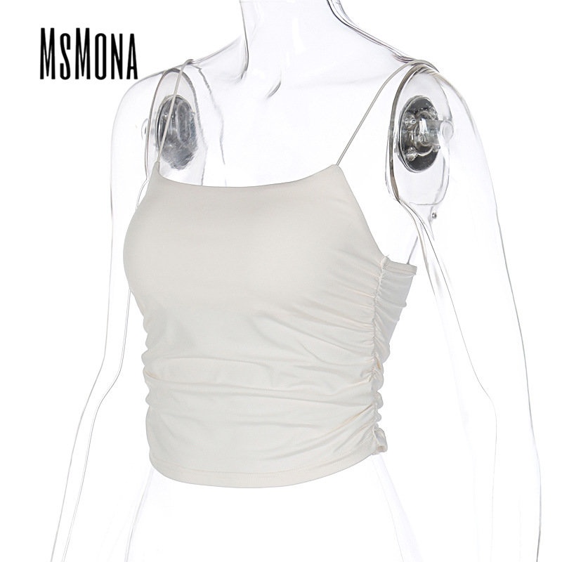 Áo Tank Top Hai Dây Màu Trơn Thời Trang 2023 Quyến Rũ Cho Nữ