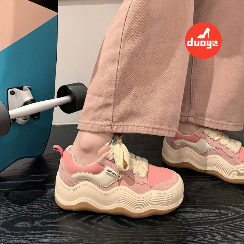 Duoya Factory Thẳng Hàng ~ [Hàng Có Sẵn] {} Giày Thể Thao Đế Dày Màu Cầu Vồng Ngựa Con ~ Giày Thể Thao Giản Dị Miễn Phí Vận Chuyển