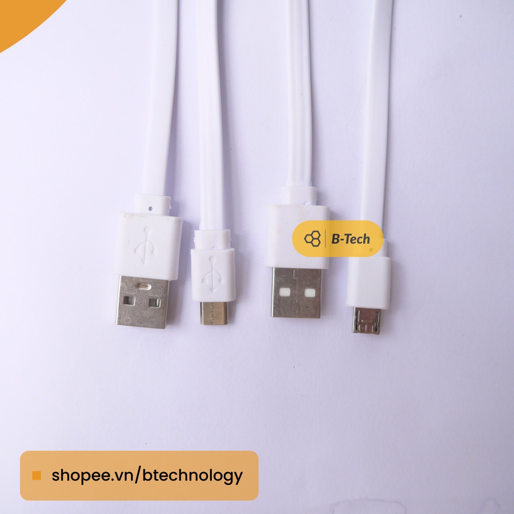 [Rẻ vô địch] Dây cáp sạc Micro USB 20cm sạc điện thoại, các thiết bị cũ - B-Tech