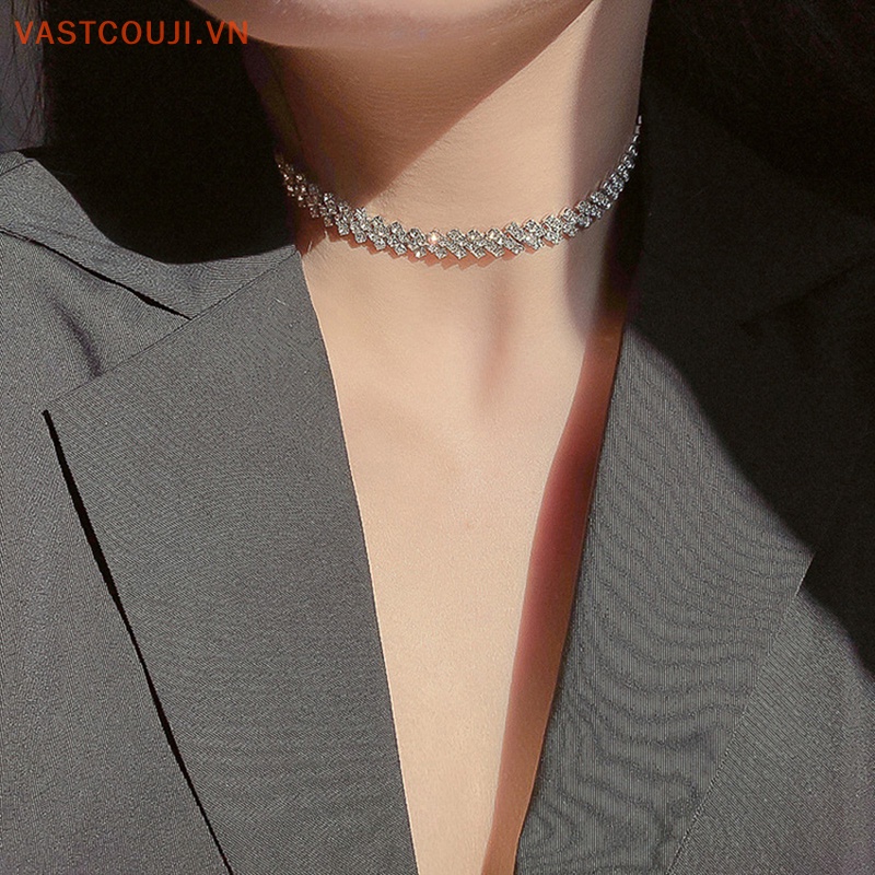 Vòng Cổ Choker Đính Đá Thời Trang Dành Cho Nữ