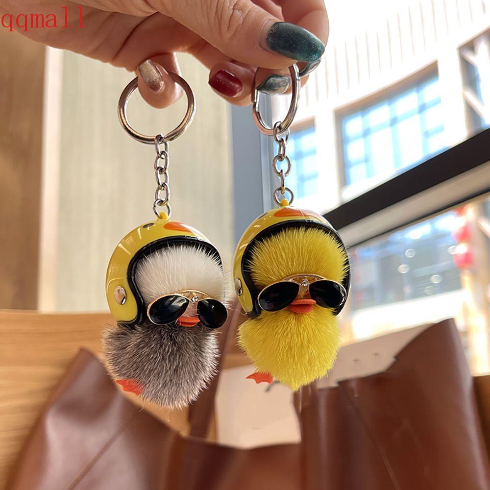 Móc Khóa Hình Chú Vịt Nhồi Bông Dễ Thương