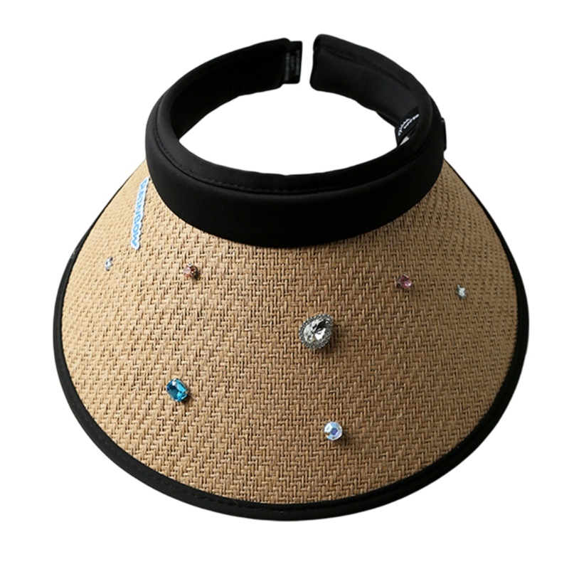 Tấm Che Nắng / Che Nắng Bằng Rơm Đính Đá Cho Nữ ONERI y2k