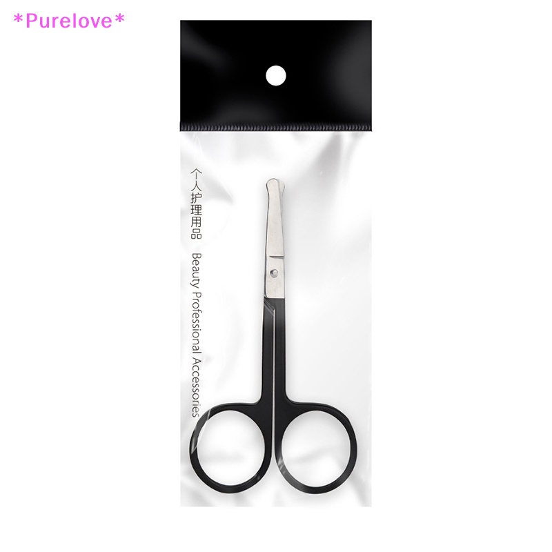 1 Dụng Cụ Tỉa Lông Mày Và Lông Mi Đầu Tròn Bằng Inox Tiện Dụng