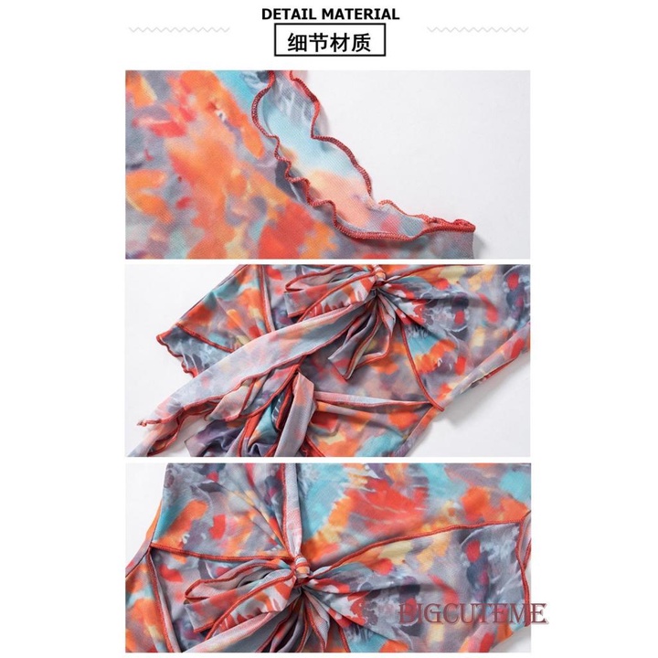 Áo Tank Top Nhuộm Màu Không Tay Thắt Nút Trước Thời Trang Mùa Hè Cho Nữ