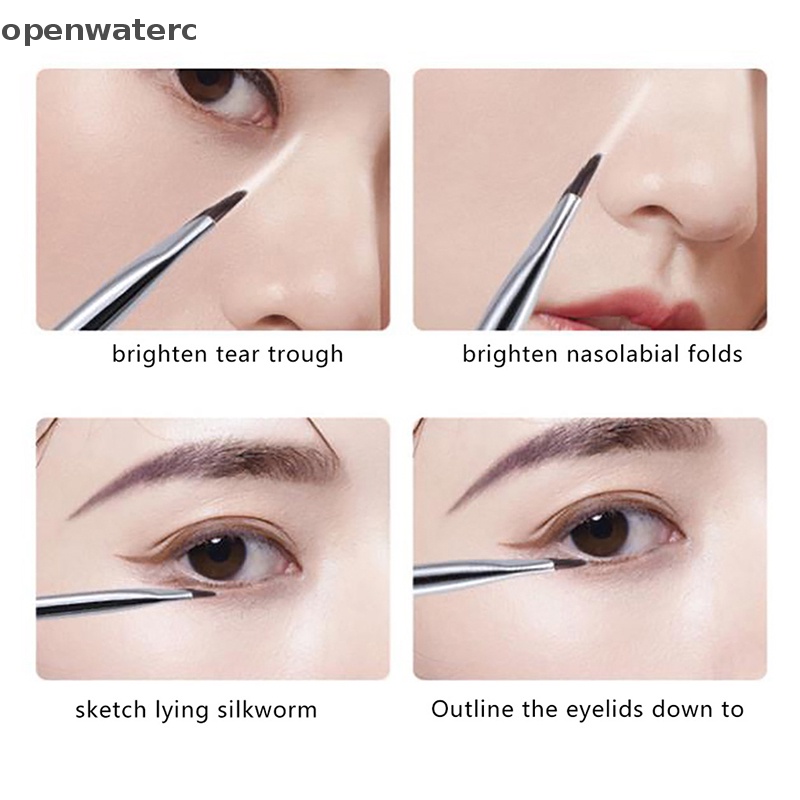 Mở Nước Nâng Cấp Bút Kẻ Mắt Cọ Siêu Mỏng Đầu Phẳng Góc Mảnh Dưới vn