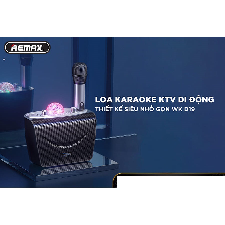Loa Bluetooth Karaoke Mini Kèm Míc karaoke WK D19
