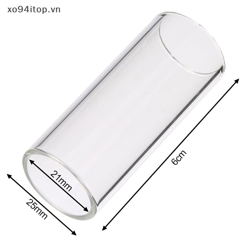 Set 2 Thanh Trượt Thủy Tinh 60MM Bằng Inox Cho Đàn Guitar Bass