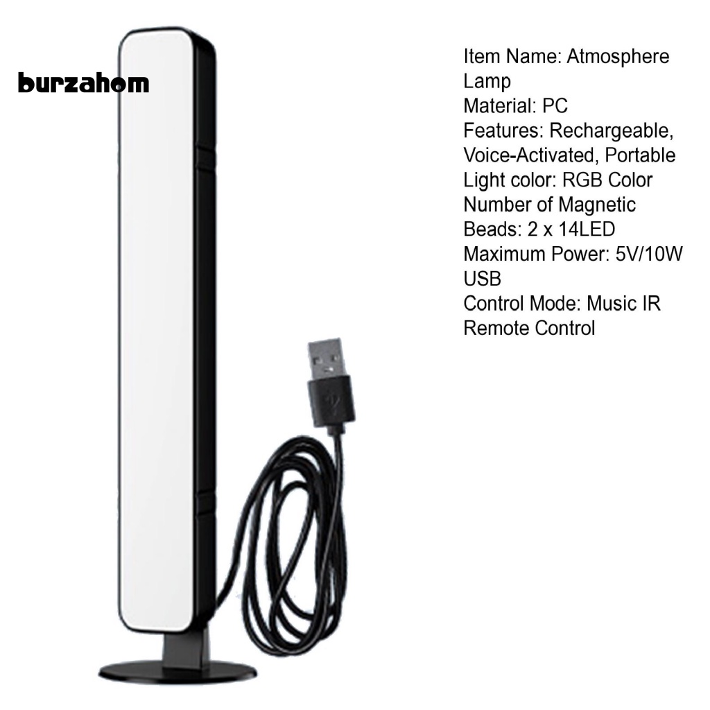 Set 2 Đèn LED 24 Nút RGB 2x14LED 4 Bóng Có Thể Điều Chỉnh Độ Sáng Kèm Điều Khiển Bằng Giọng Nói Tiện Dụng