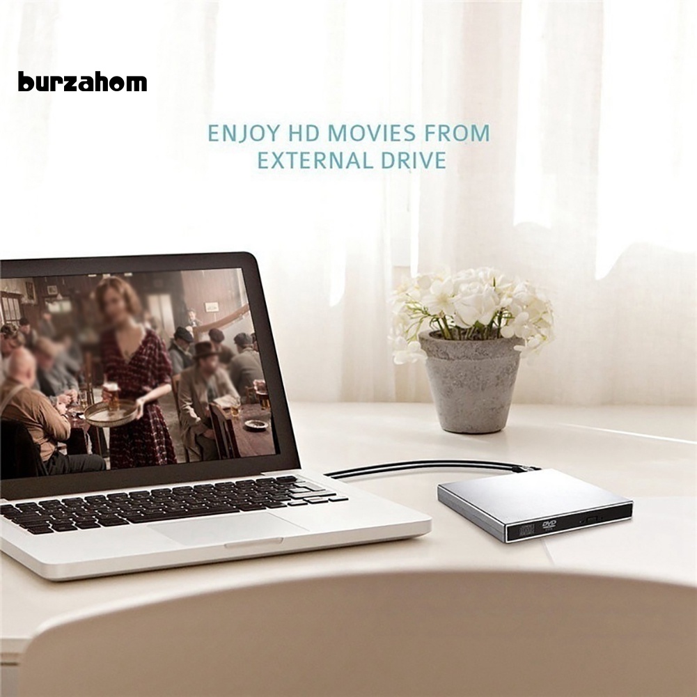 Ổ Đĩa DVD Gắn Ngoài Kết Nối USB 2.0 Cho Máy Tính