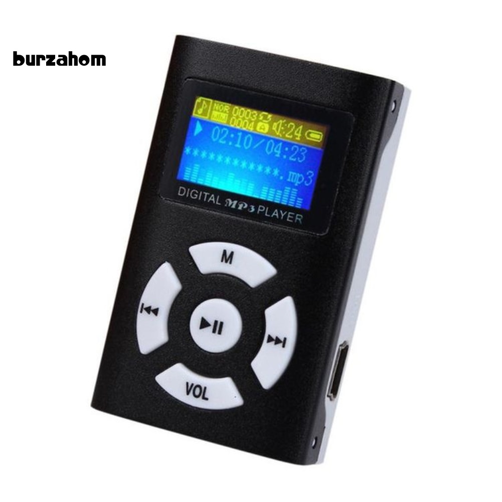 Máy Nghe Nhạc MP3 Mini Màn Hình LCD 1.2inch Hỗ Trợ Thẻ TF
