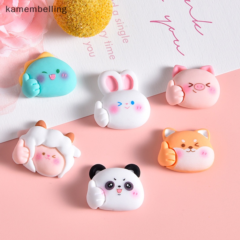 Set 10 Tượng Động Vật Hoạt Hình Mini Bằng Nhựa Resin Trang Trí Điện Thoại
