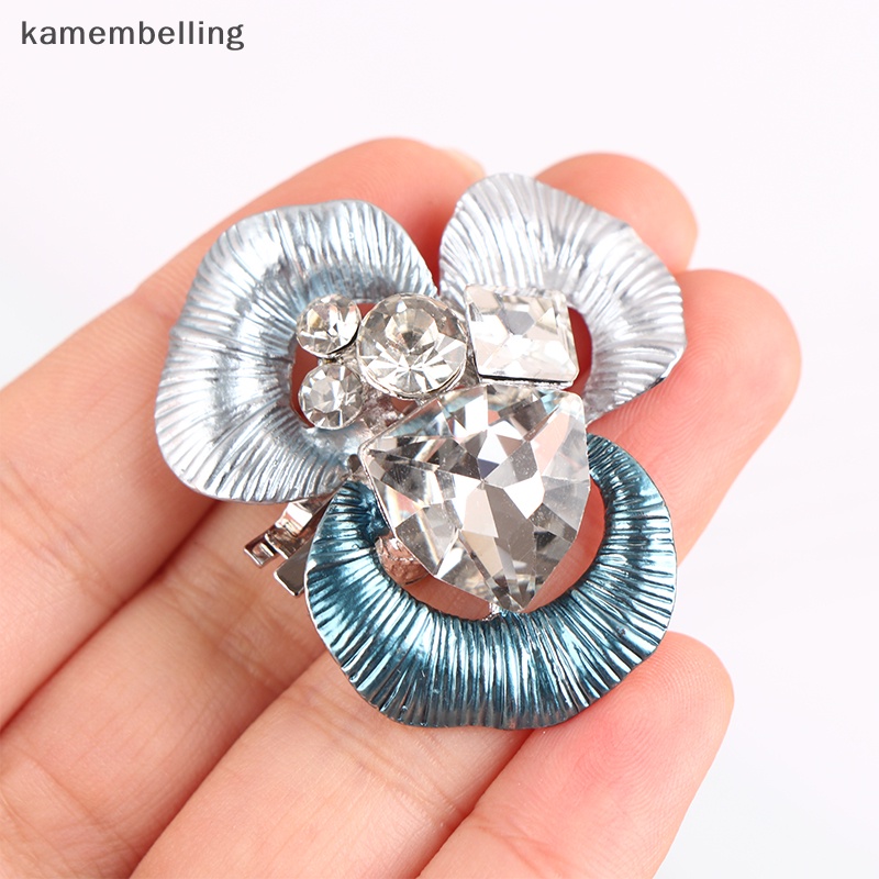 Kamembelling Kẹp Khóa Hoa Đính Đá Trang Trí Giày Cao Gót Thanh Lịch Dành Cho Bạn Nữ EN