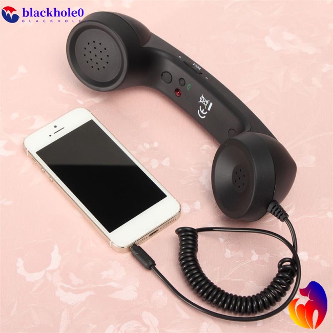 Tai Nghe Chống Bức Xạ Giắc 3.5mm Kiểu Dáng Cổ Điển Dùng Cho Điện Thoại