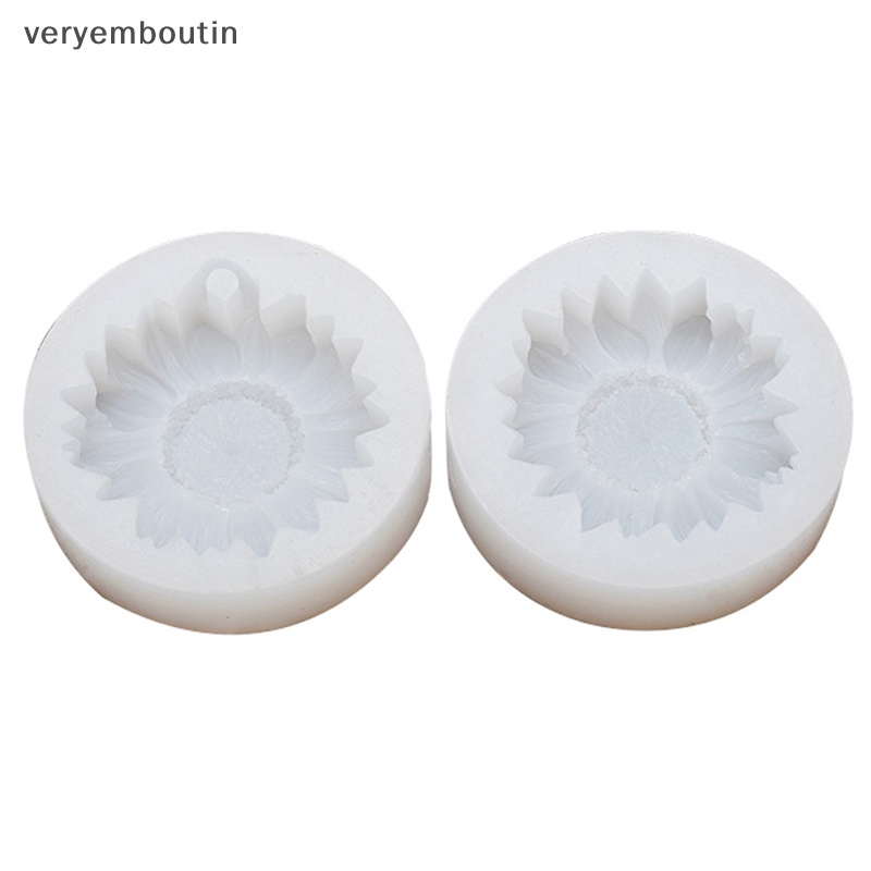 Khuôn Silicone Làm Gương Chiếu Hậu Hình Hoa Hướng Dương 3D DIY