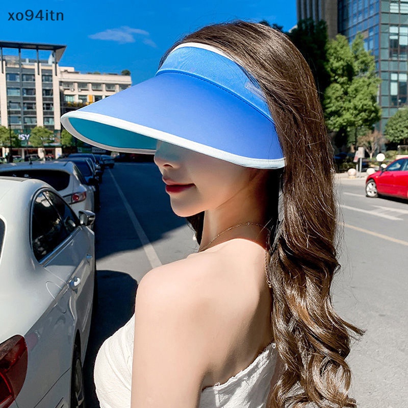 Mũ Rộng Vành Hở Chóp Chống Tia Uv Thoáng Khí Thời Trang Mùa Hè Cho Nữ